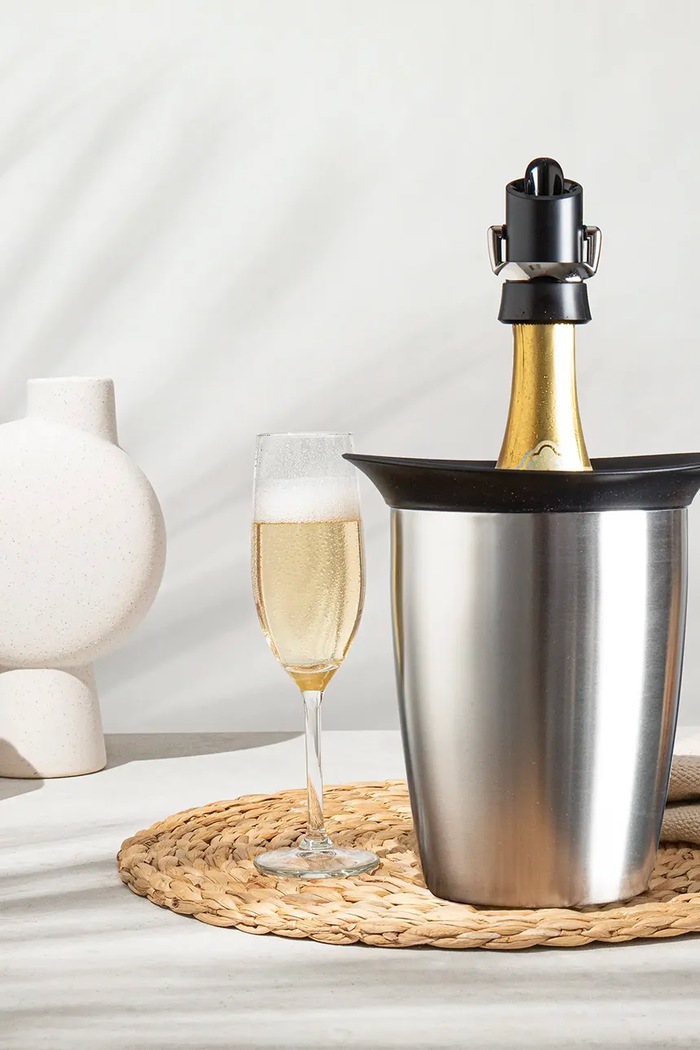 Chladič Vacu Vin Champagne Elegant 3647360. šedá AA00