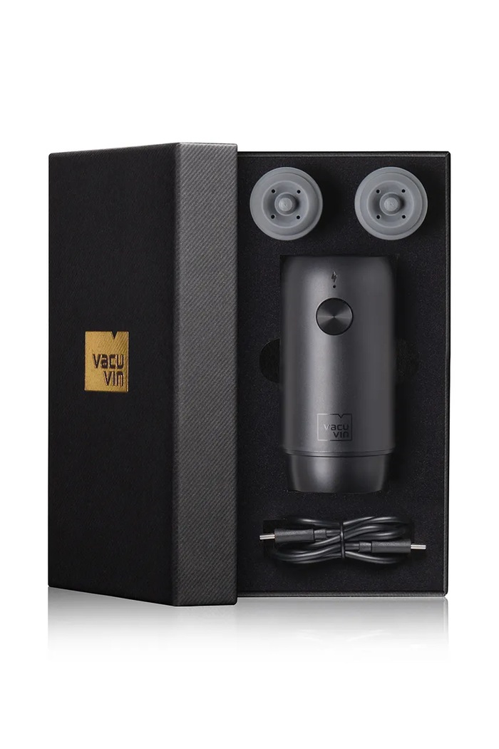 Elektrická pumpa na fľaše Vacu Vin Electric Wine Saver 10 x 4,7 x 4,7 cm 92004606. čierna AA00