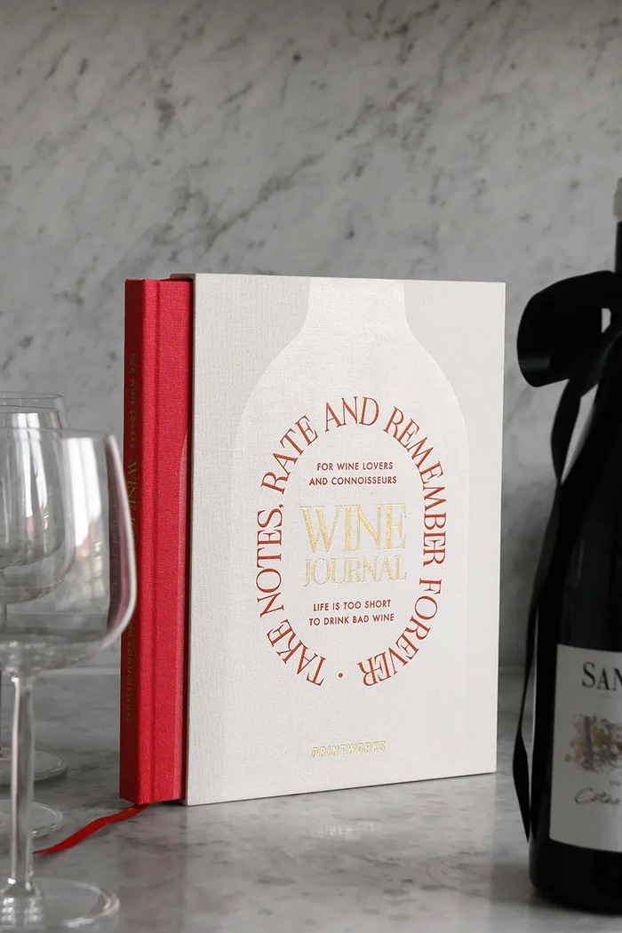 Denník ochutnávky vína Printworks Wine Tasting Journal 25,5 x 17 cm PW00707 viacfarebná