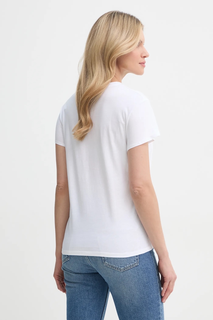 Дрехи Памучна тениска Filippa K 28904.FK бял