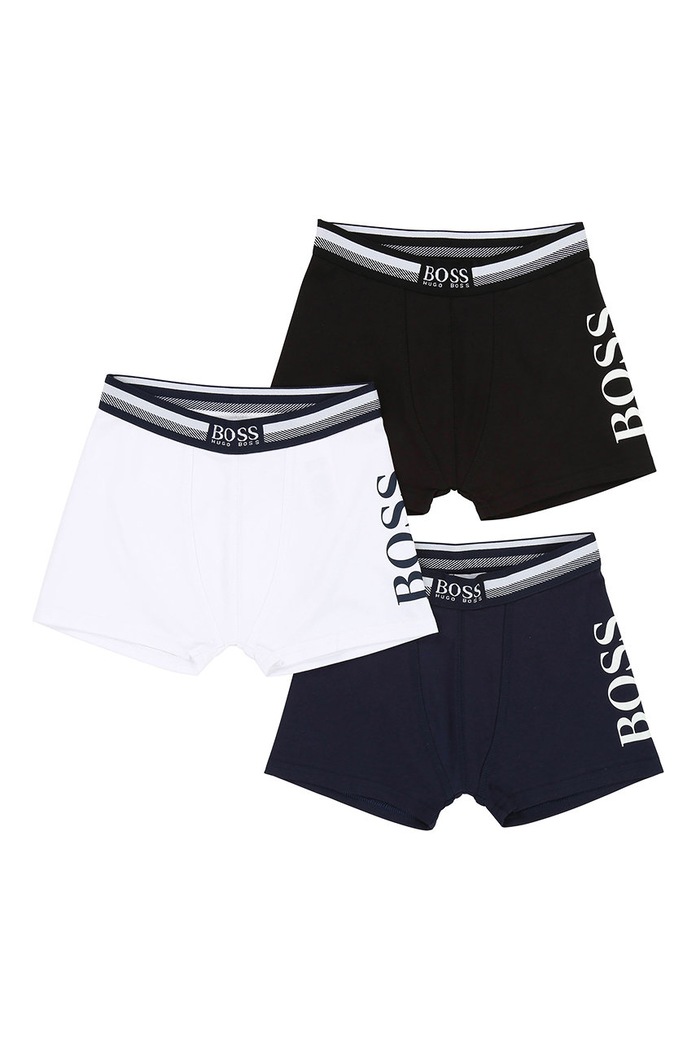 Boss - Boxeri copii 116-174 cm (3-pack) boxeri bleumarin J27Z02.128.140