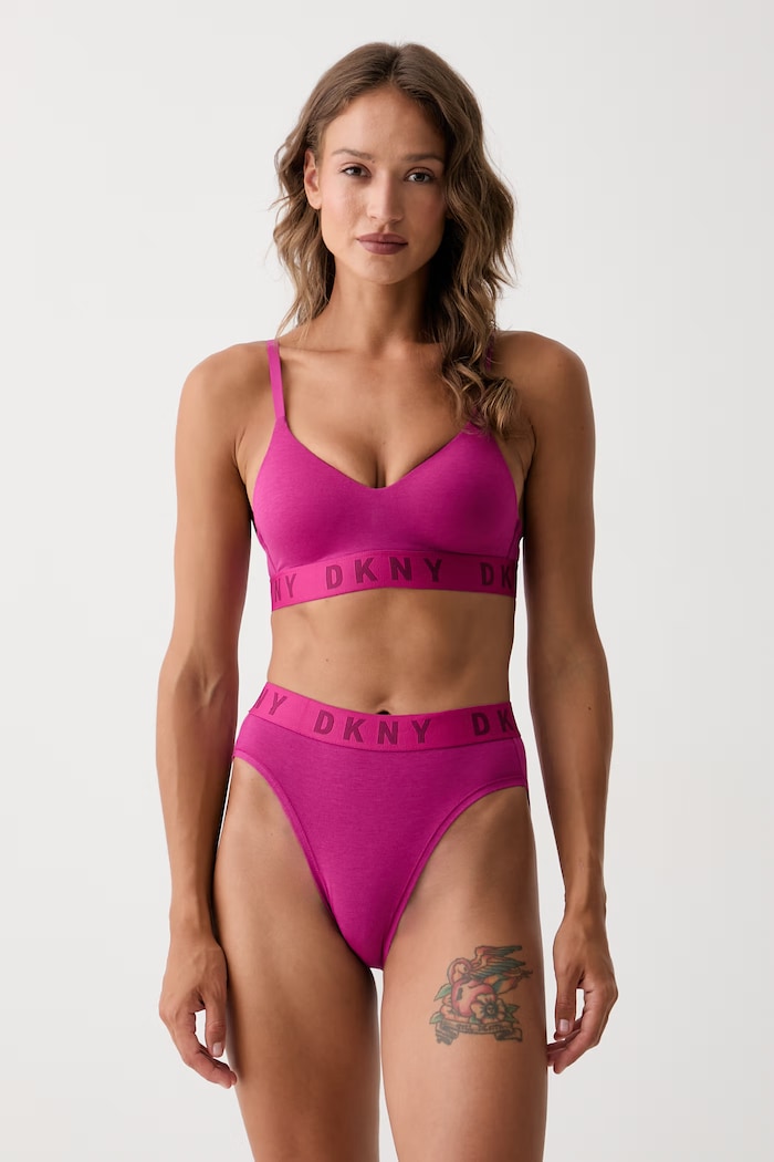 DKNY biustonosz trójkątny z modalem DK4518 różowy AA00