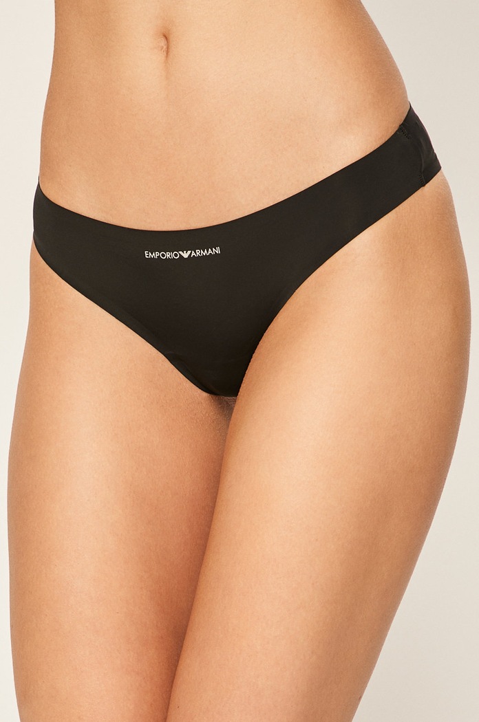 Emporio Armani - Figi (2-pack) 163337.CC284 dzianina czarny 163337.CC284