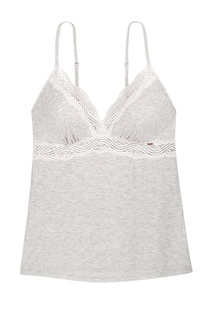 Dorina Top piżamowy szary D000975MO001.GY0005