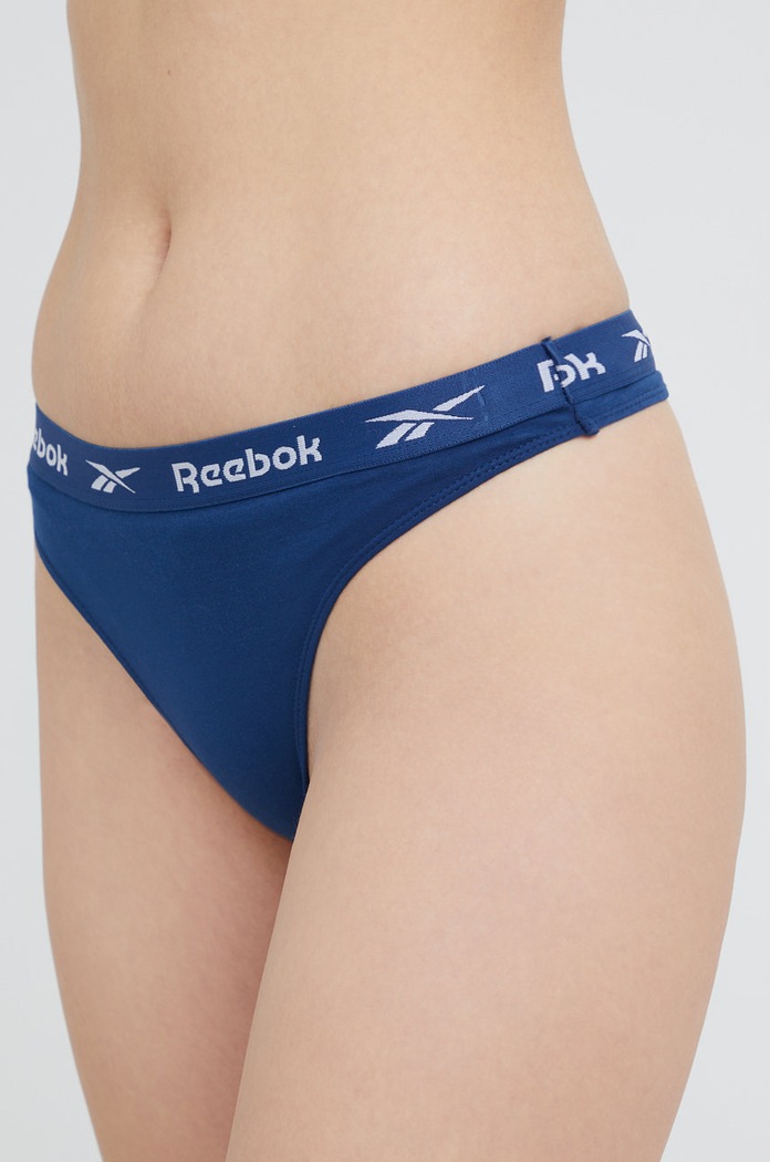 Reebok stringi F9795 (3-pack) dzianina niebieski F9795