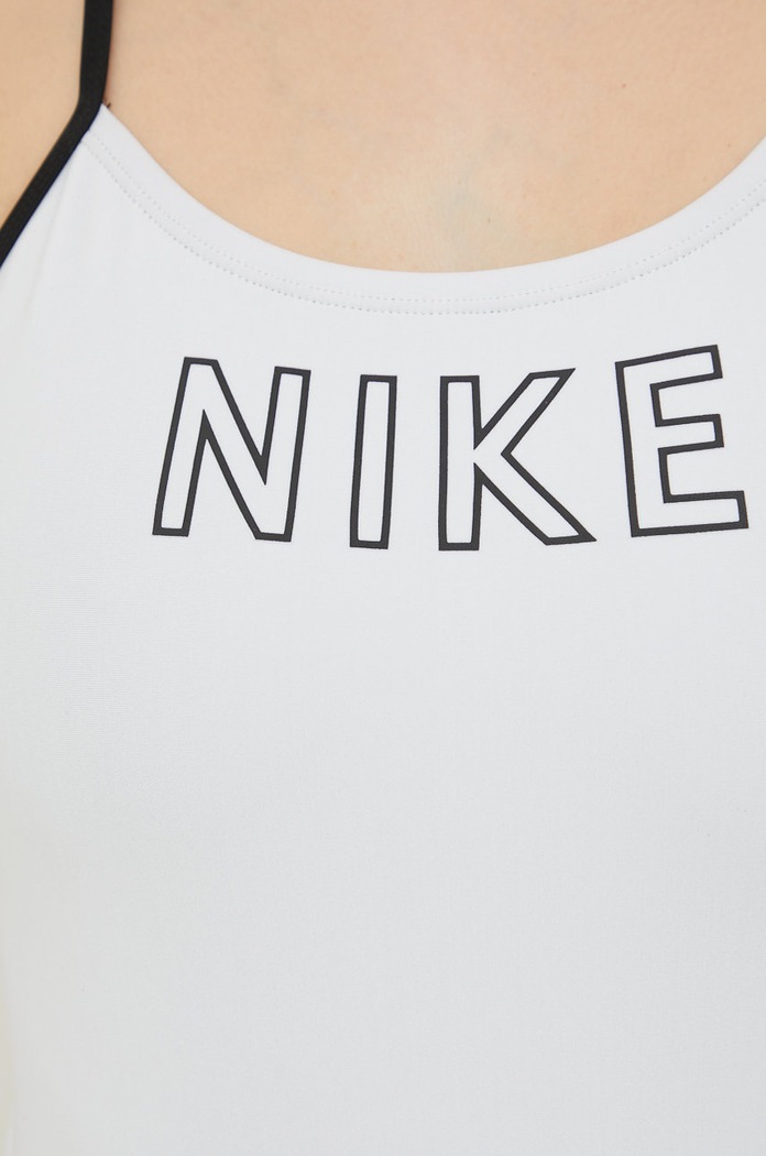 Jednodílné plavky Nike Cutout NESSB131 bílá