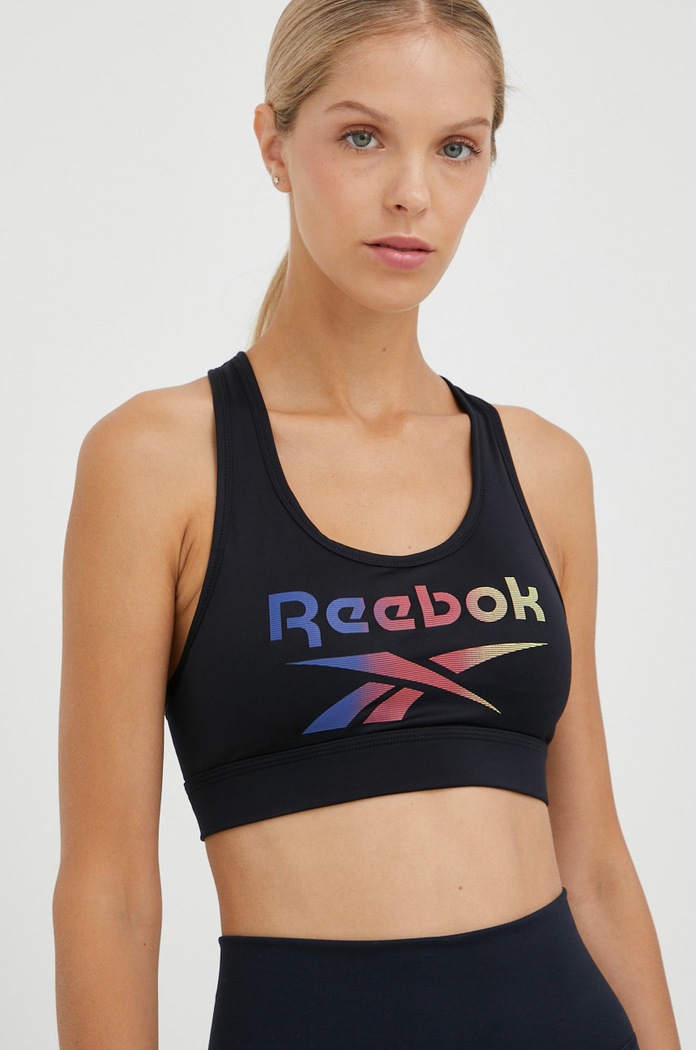Reebok biustonosz sportowy Gina czarny F9761