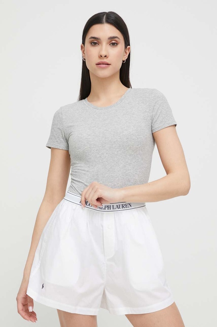 Μπλουζάκι πιτζάμας Polo Ralph Lauren μελανζέ γκρί 4P3009.NOS
