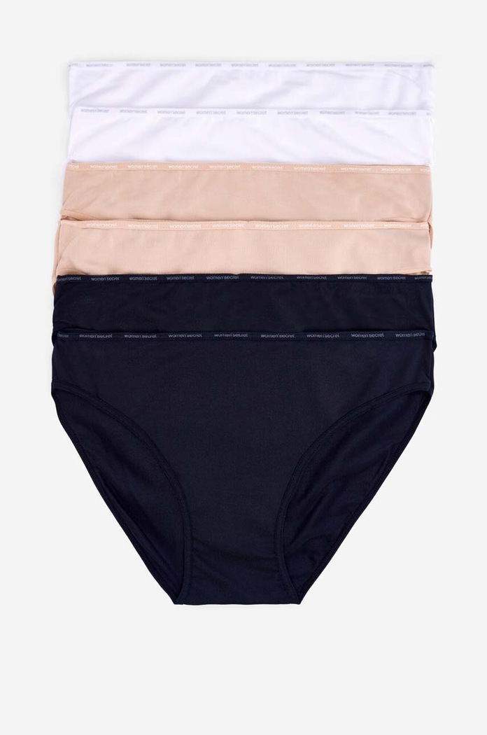 women'secret bugyi 6 db sima többszínű 7683006