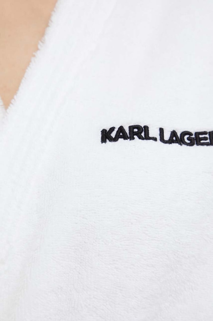 Szlafrok Karl Lagerfeld biały 230W2185