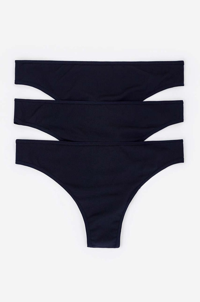 Tanga women'secret 3-pack tanga černá 7682956.1
