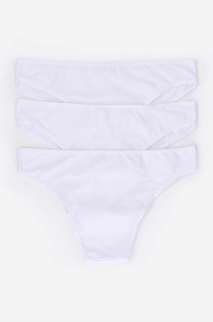 Kalhotky women'secret 3-pack kalhotky bílá 7682921.99