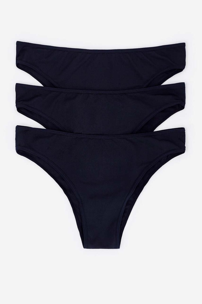 Brazílske nohavičky women'secret 7682921-1 3-pak nohavičky čierna 7682921.1