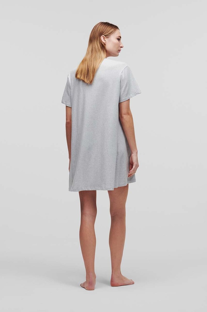 Karl Lagerfeld koszula nocna bawełniana 236W2114 szary AW24