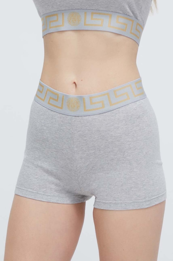 Bokserice Versace pletivo siva 1008599.1A09500