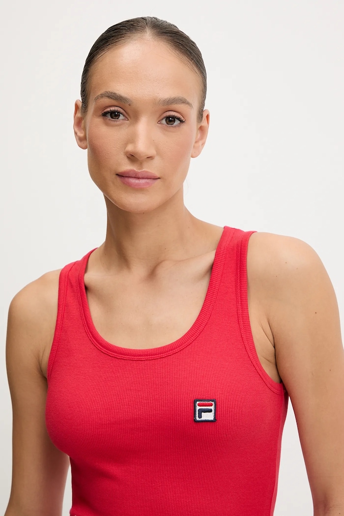 Fila dvojdielne pyžamo dámske s bavlnou červená FPS4163
