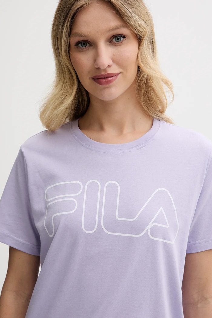 Fila pijama din două piese pentru femei din bumbac FPS4177 violet