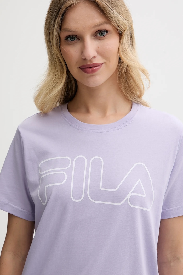 Fila pijama din două piese pentru femei din bumbac FPS4177 violet