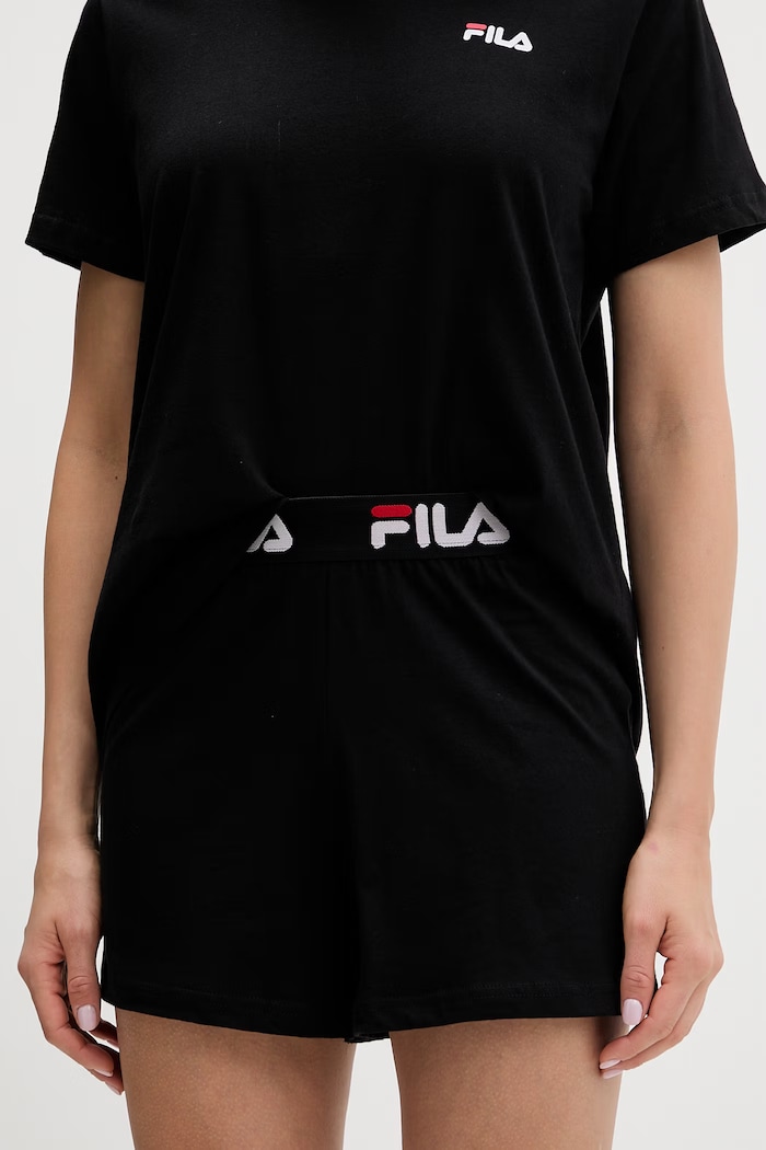 Fila piżama dwuczęściowa damska bawełniana czarny FPS4180