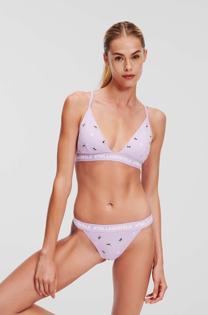 Karl Lagerfeld biustonosz fioletowy 245W2118