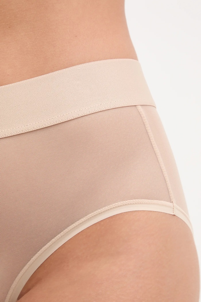 Ρούχα DKNY Κιλότα γυναικεία DK8195 μπεζ