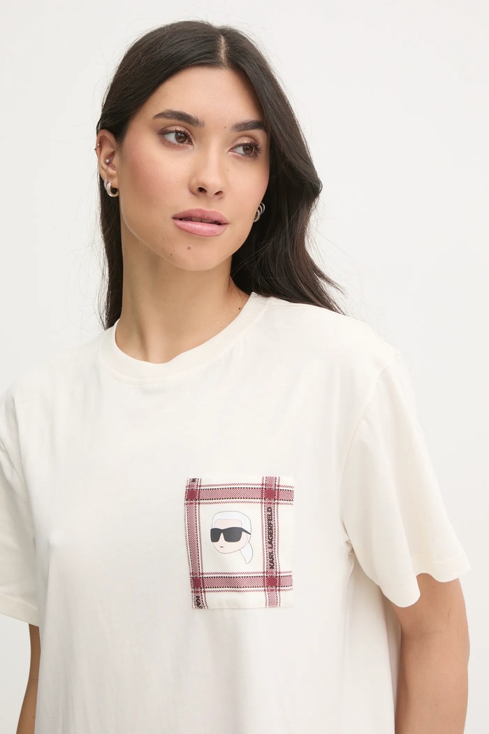 Pyžamo Karl Lagerfeld IKON béžová A1W45007