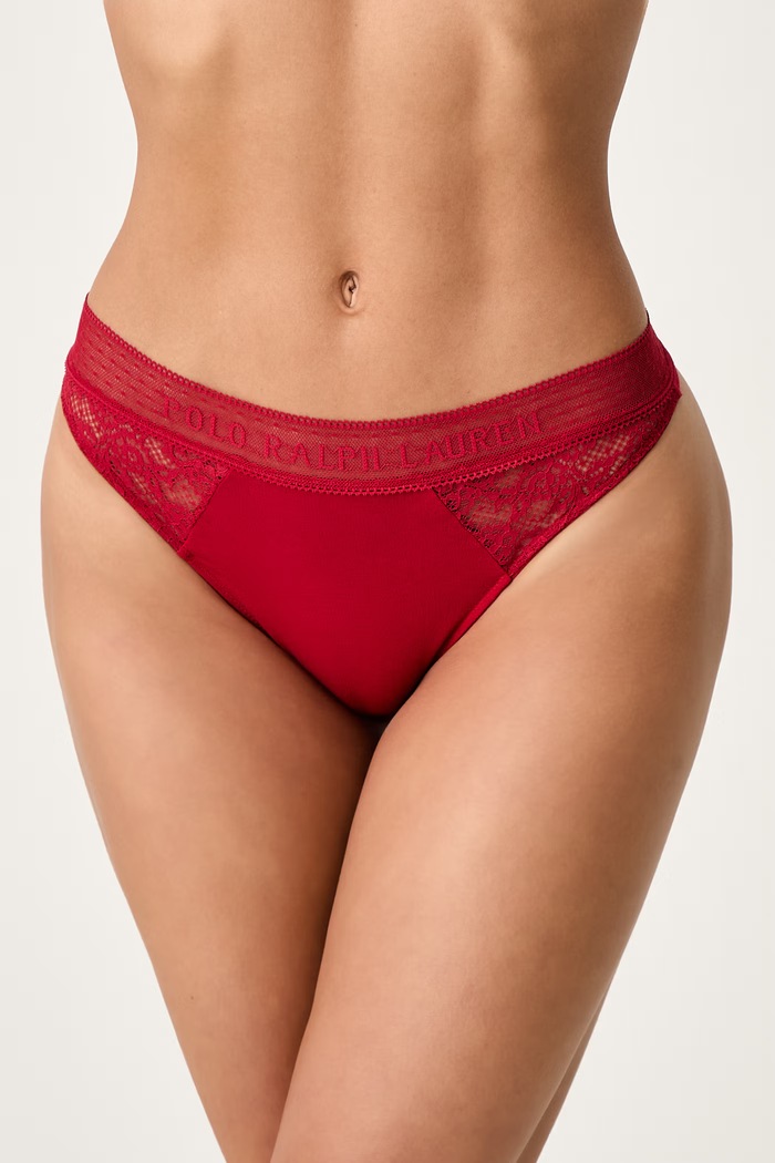 Polo Ralph Lauren Chiloți g-string pentru femei rosu 4P0173