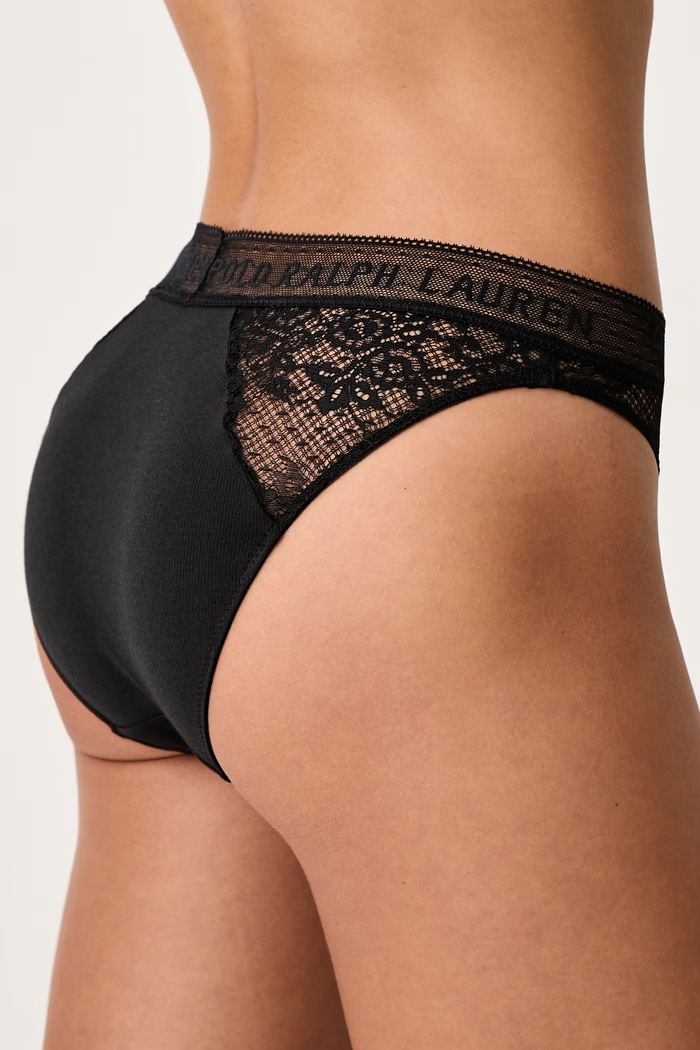 Îmbrăcăminte Polo Ralph Lauren Chiloți full brief pentru femei 4P0175 negru