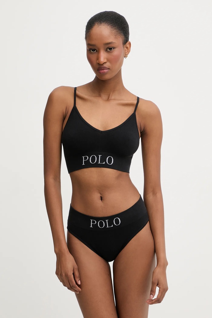 Podprsenka Polo Ralph Lauren 4P0311 čierna AA00
