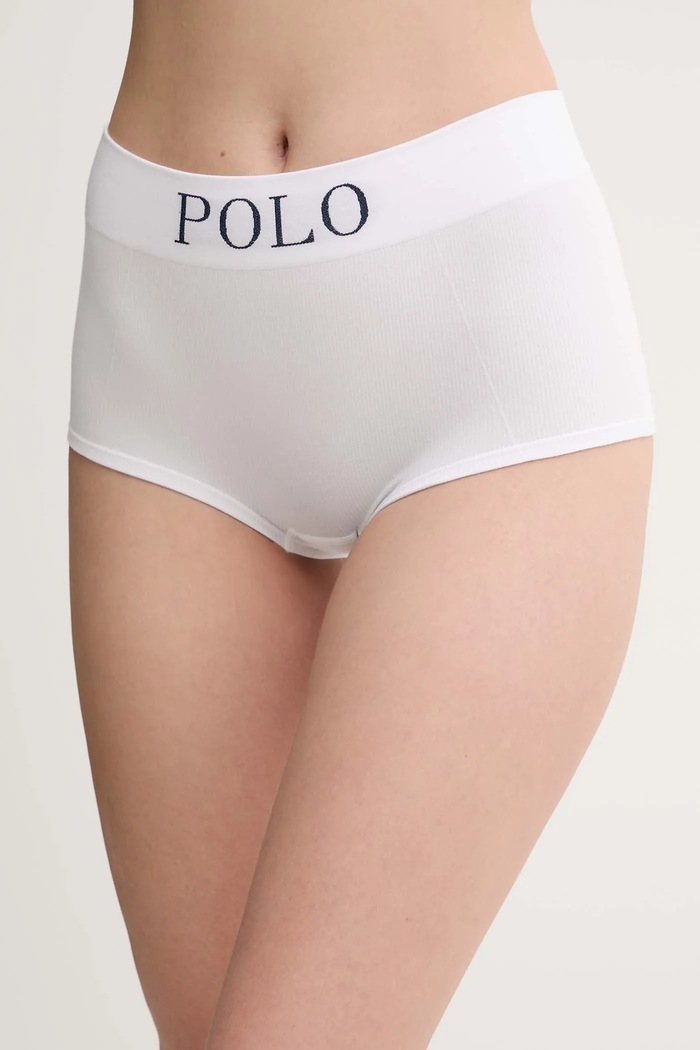 Polo Ralph Lauren nohavičky dámske s lyocellom jednofarebný biela 4P0314