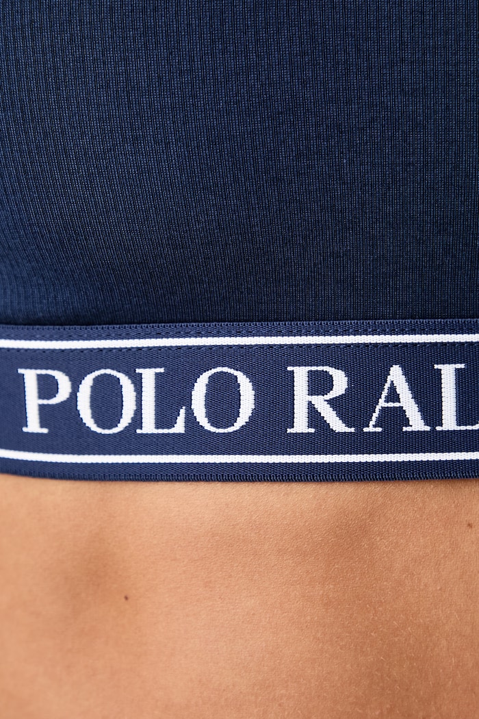 Biustonosz z bawełną Polo Ralph Lauren 4P0477 granatowy