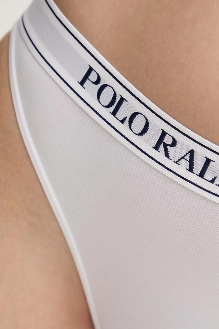 Figi damskie Polo Ralph Lauren 4P0482 biały