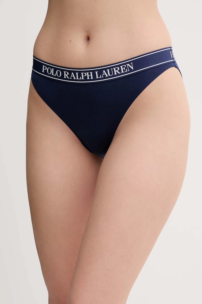 Polo Ralph Lauren nohavičky dámske nohavičky tmavomodrá 4P0482