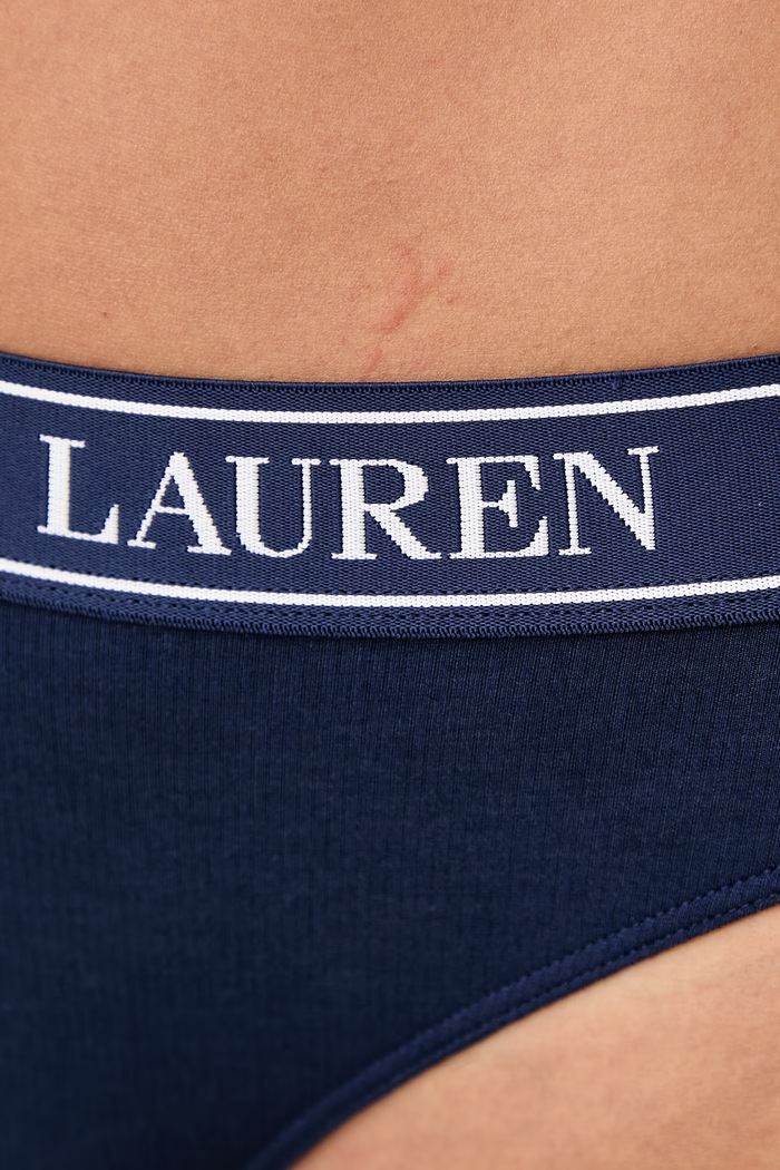 Îmbrăcăminte Polo Ralph Lauren Chiloți g-string pentru femei cu bumbac 4P0483 bleumarin