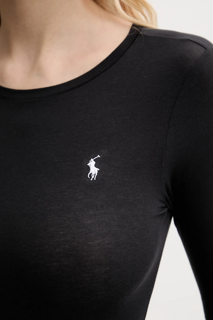 Polo Ralph Lauren body dámské bavlněné s elastanem černá 4P0490