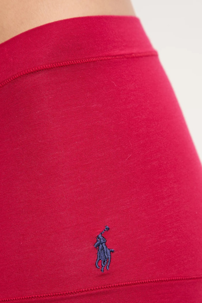 Oblečenie Polo Ralph Lauren nohavičky dámske bavlnené s elastanom 4P0500 červená