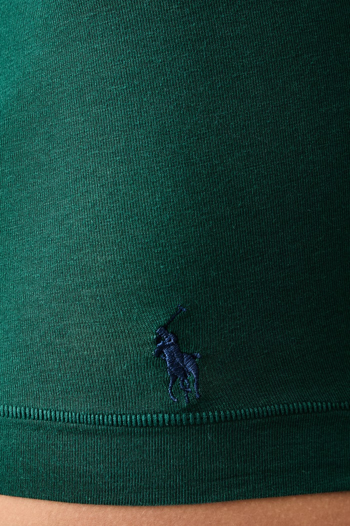 Odzież Polo Ralph Lauren Hipstery damskie bawełniane z elastanem 4P0500 zielony