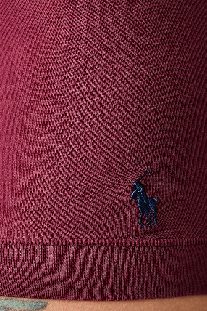 Nohavičky hipstery dámske bavlnené s elastanom Polo Ralph Lauren 4P0500 burgundské