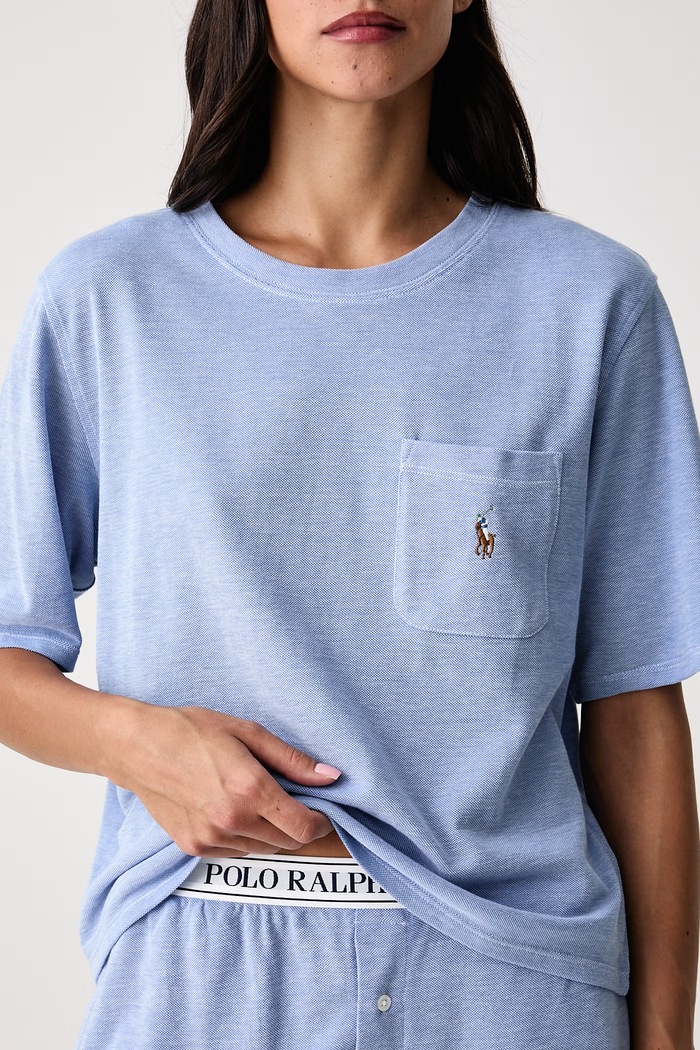 Polo Ralph Lauren Piżama dwuczęściowa damska z bawełną 4P0205