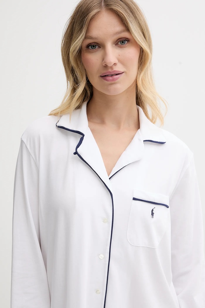 Nočná košeľa Polo Ralph Lauren biela 4P0230