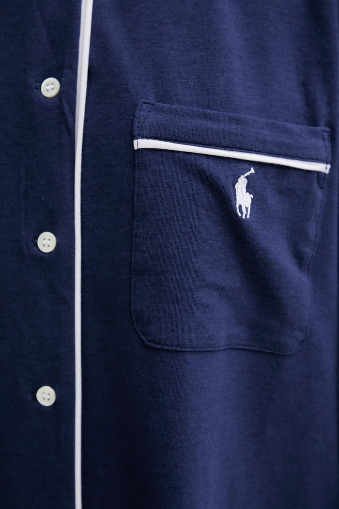 Polo Ralph Lauren noční košile dámská s bavlnou 4P0230 námořnická modř