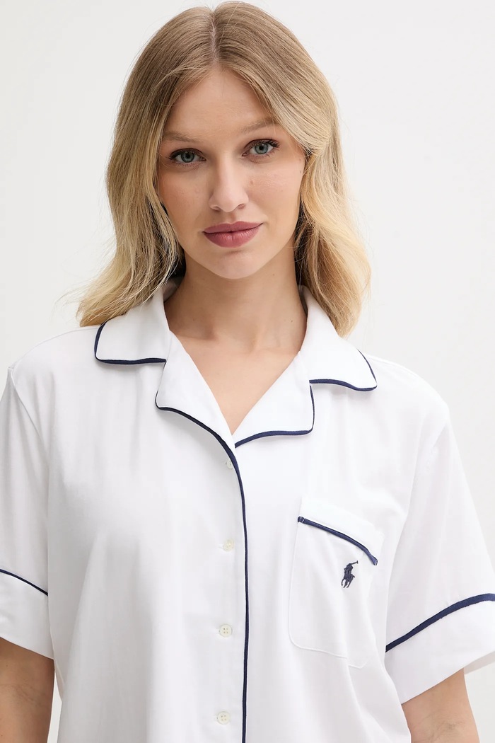 Oblečenie Pyžamo Polo Ralph Lauren 4P0231 biela