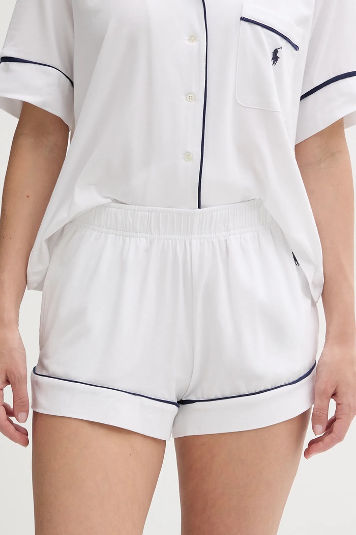 Pyžamo Polo Ralph Lauren biela 4P0231