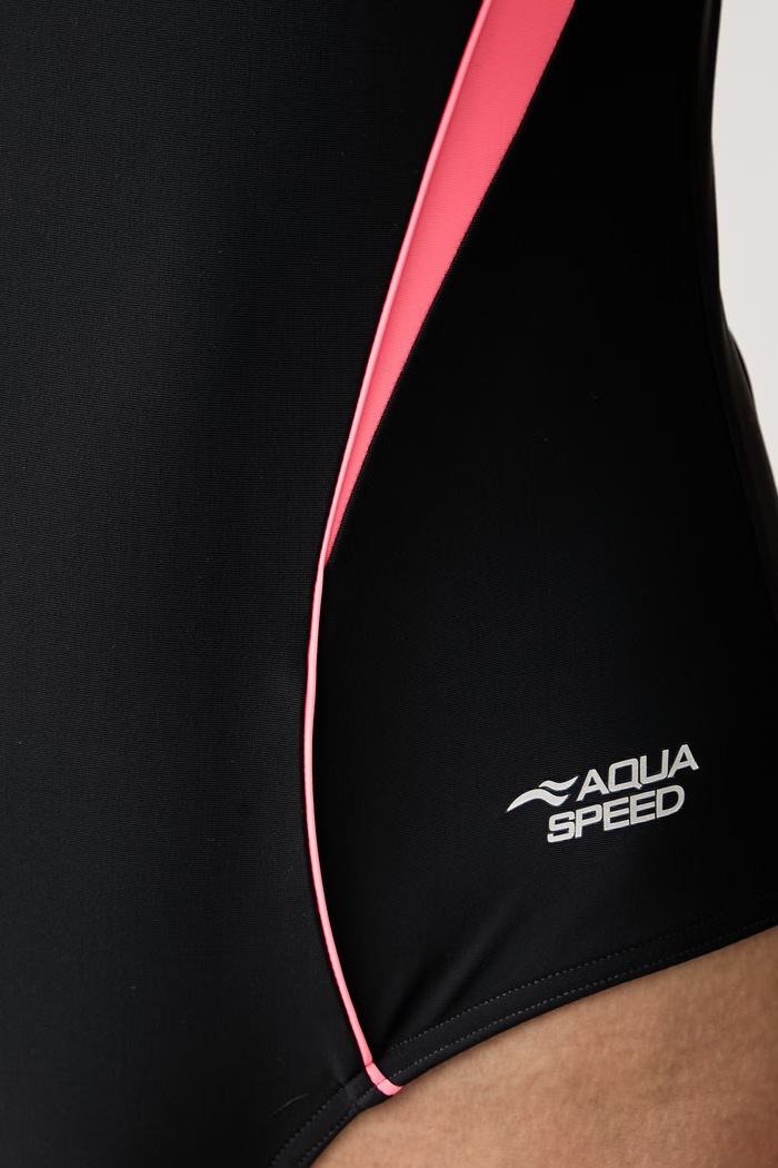 Aqua Speed strój kąpielowy jednoczęściowy damski czarny KATE