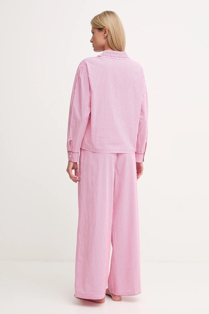 Polo Ralph Lauren piżama bawełniana różowy 4P0374