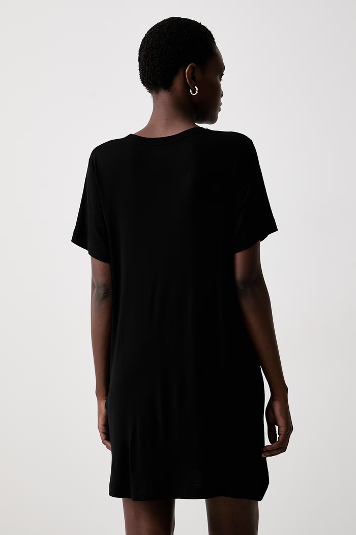 DKNY cămașă de noapte pentru femei din vâscoză YI30092 negru AA00