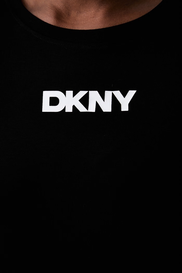 DKNY cămașă de noapte pentru femei din vâscoză negru YI30092