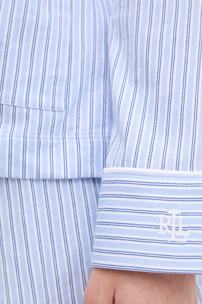 Bavlnené pyžamo Lauren Ralph Lauren ILN12277 modrá