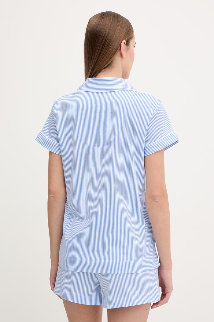 Odzież Lauren Ralph Lauren piżama bawełniana ILN82313 niebieski