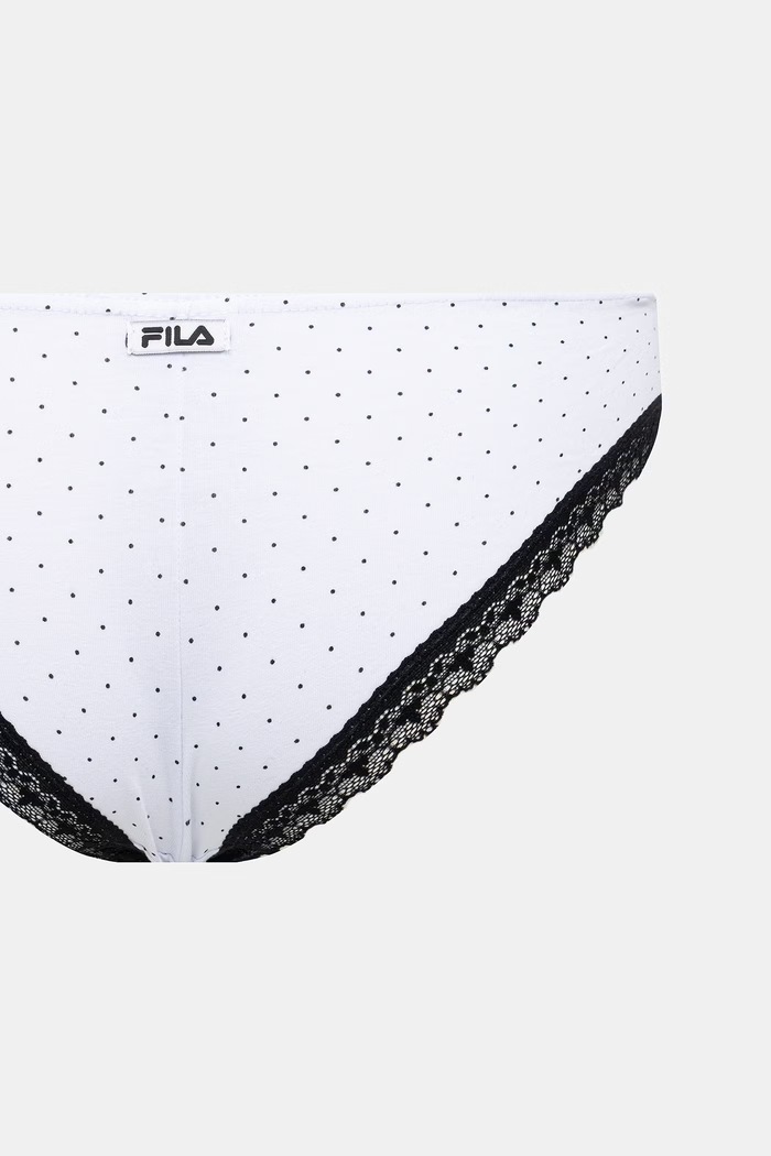 Fila бикини тип хипстър дамски с памук 3 броя FU6379/3 бял